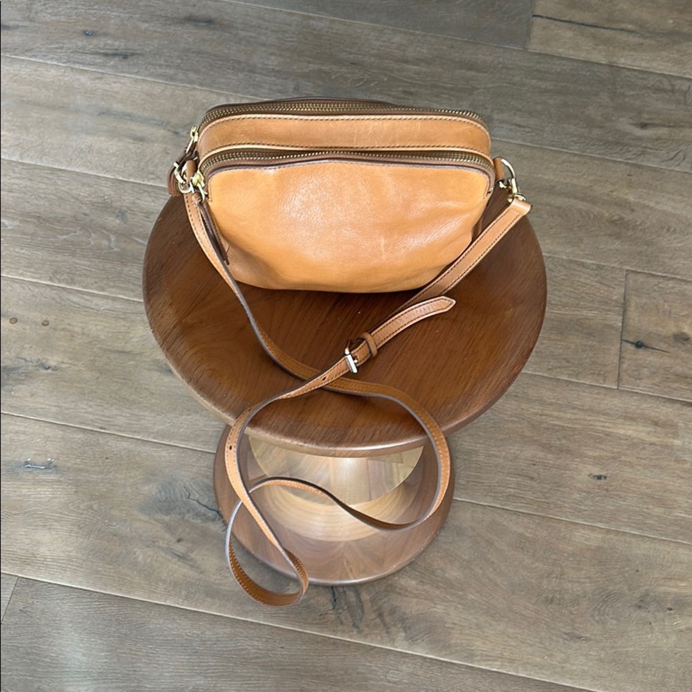 Fossil Brown Leather Crossbody Bag